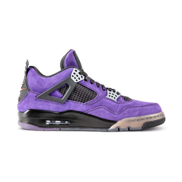 Travis Scott AJ4 Retro 'Purple Suede/Black' (Daim violet/noir) – Image 3