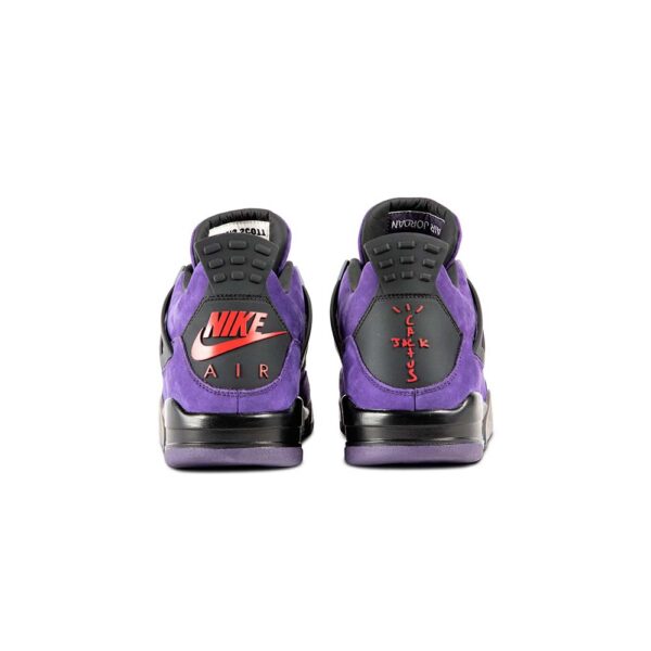 Travis Scott AJ4 Retro 'Purple Suede/Black' (Daim violet/noir) – Image 4