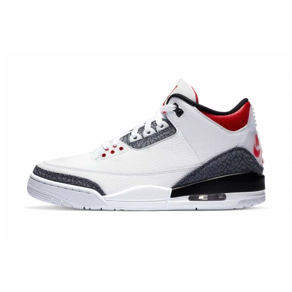 AJ 3 SE Denim 'Fire Red' Sneaker